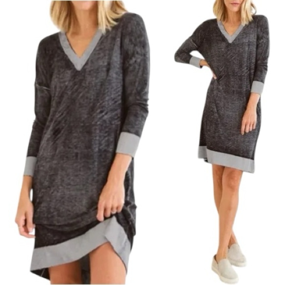 MerSea Saltwash Dress Size S Cashmere Bamboo Soft Tunic Long Sleeve Boho Beach